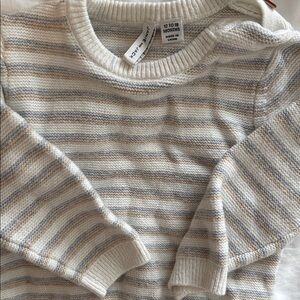 Janie and Jack Striped Knit Baby Sweater